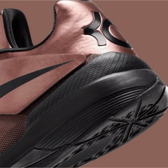 Nike Zoom KD 4 IV Metallic Copper Black Christmas Sneaker FZ5913-800 Men Sz 8